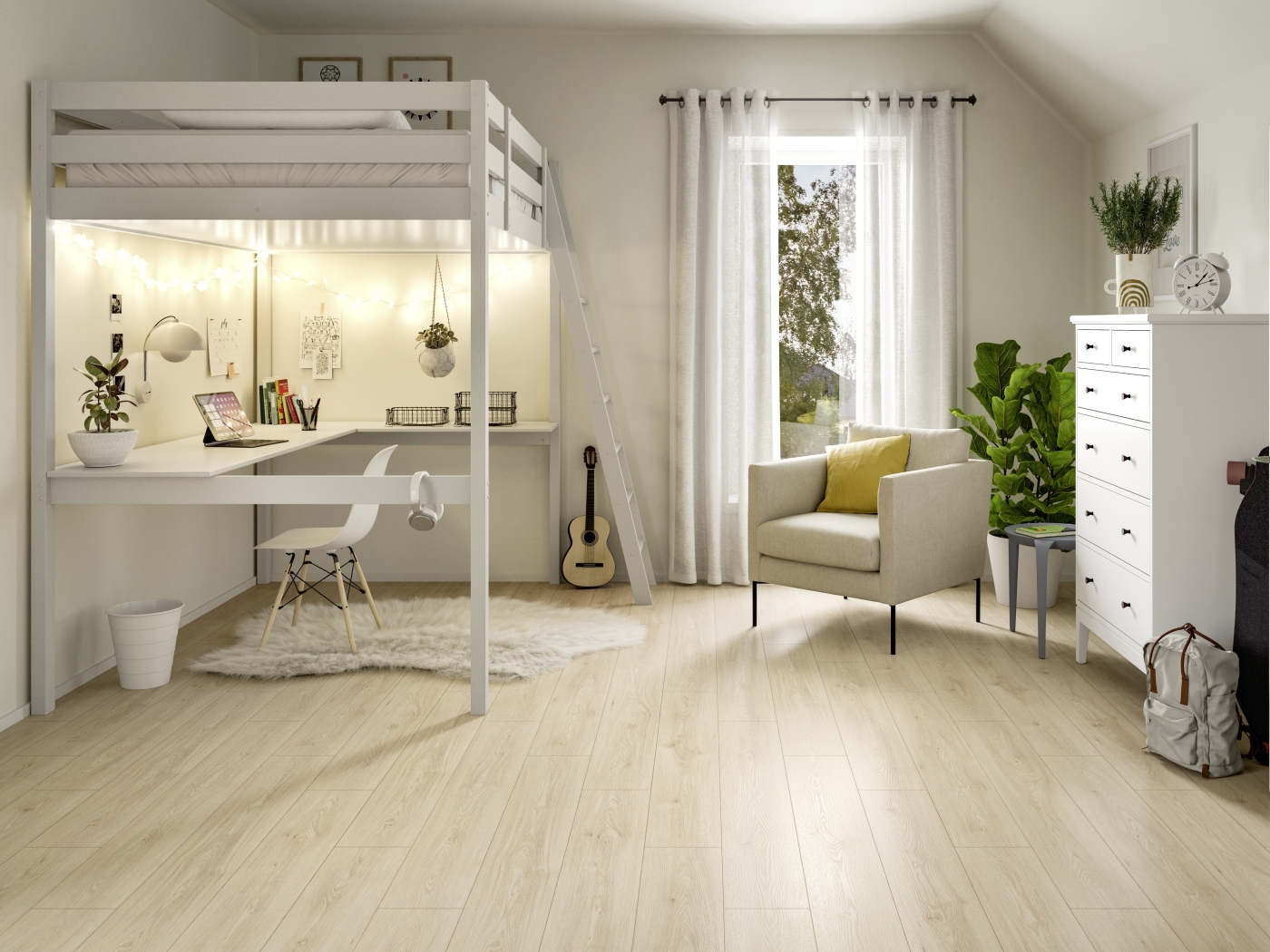 Laminátová podlaha Egger NatureSense Aqua Classic 33 Jasan Avio světlý EL2240