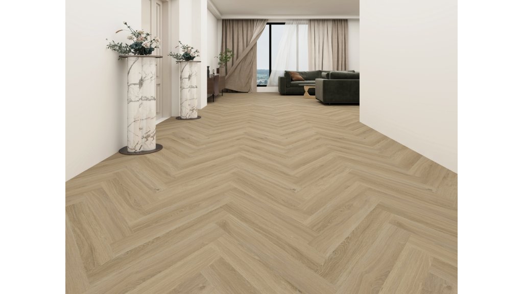 Vinylová plovoucí podlaha Aspecta Contour Isocore IC55 Herringbone Almond
