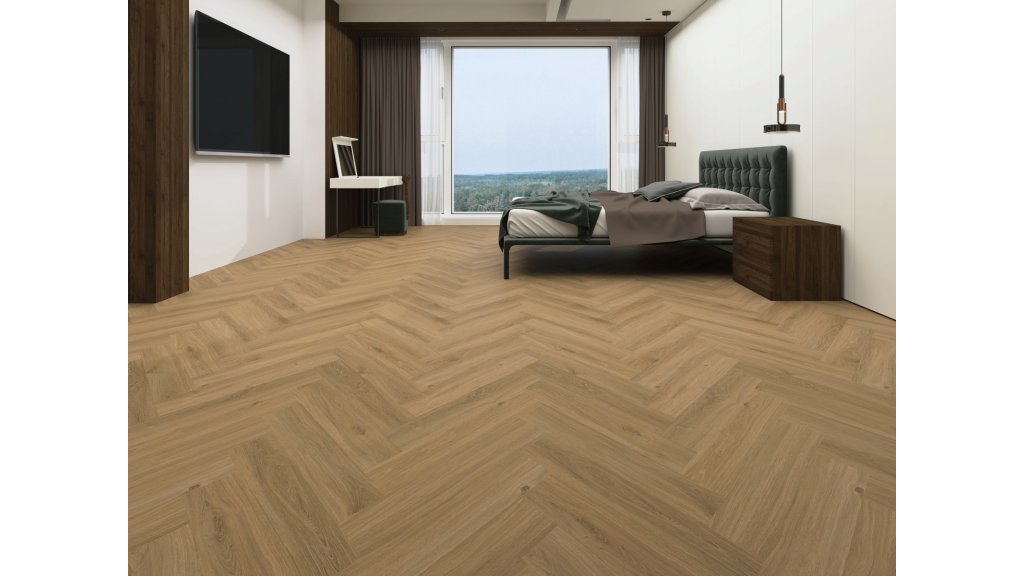 Vinylová plovoucí podlaha Aspecta Contour Isocore IC55 Herringbone Macadamia