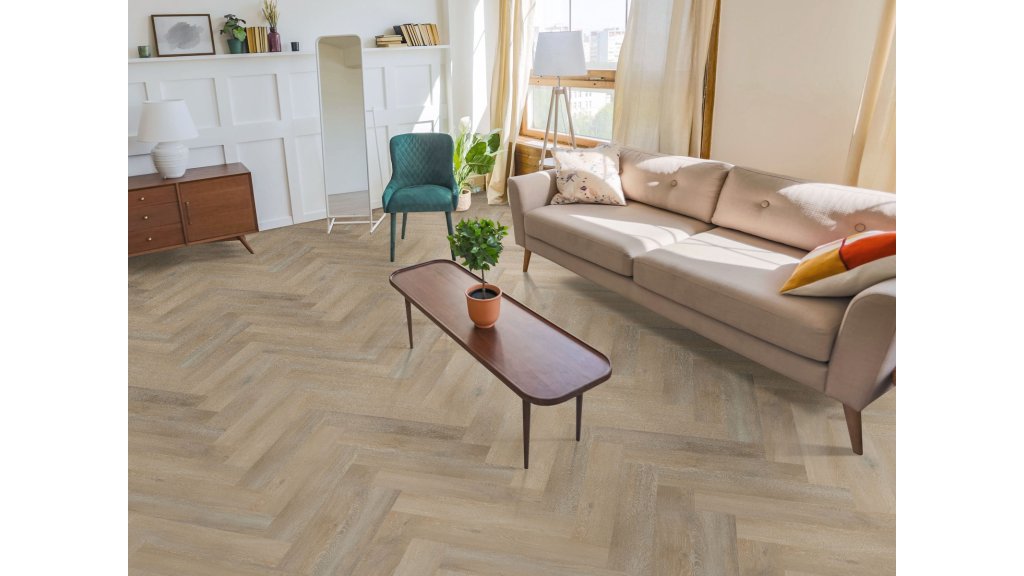Vinylová podlaha lepená Aspecta Contours Herringbone GD55 Bolsena