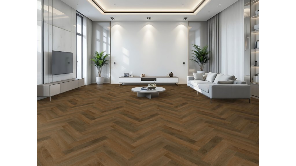 Vinylová podlaha lepená Aspecta Contours Herringbone GD55 Brienz