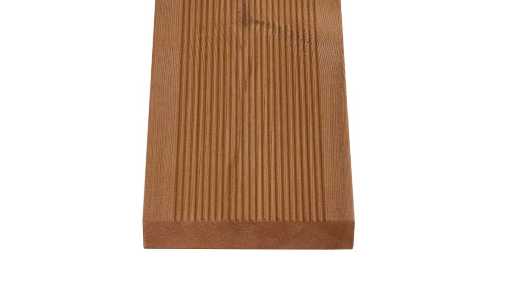 Terasové prkno Borovice Thermo jemná drážka 26 × 140 × 3600 mm