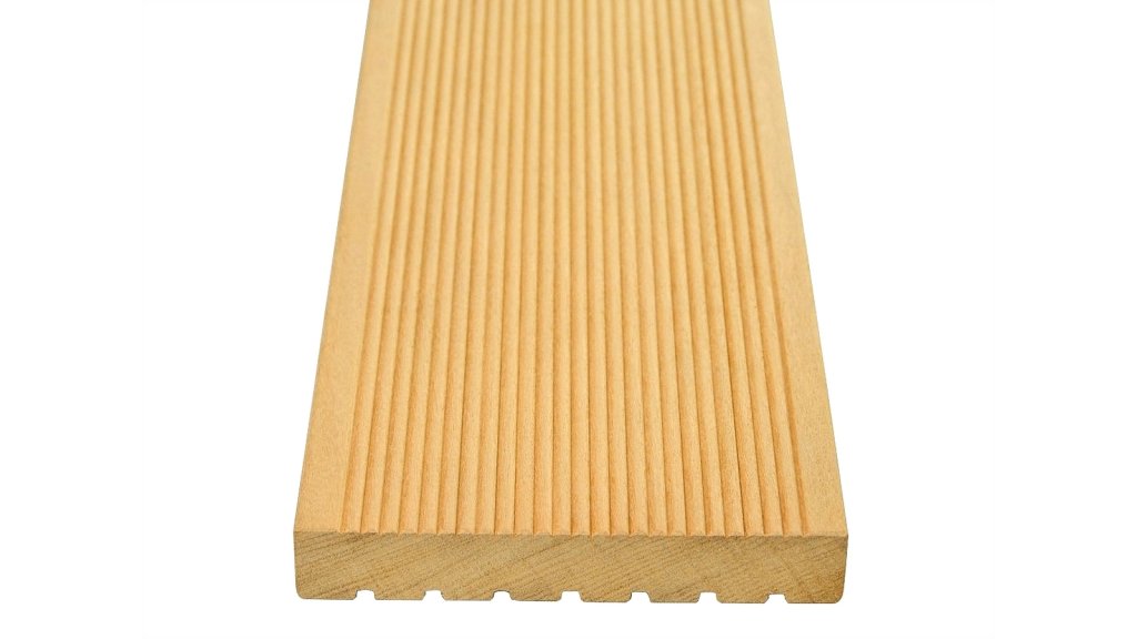 Terasové prkno Garapa 25 × 145 s jemnou i hrubou drážkou