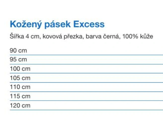 Kožený pásek Exces