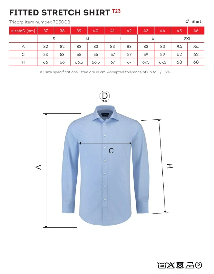 Košile pánská Fitted Stretch Shirt