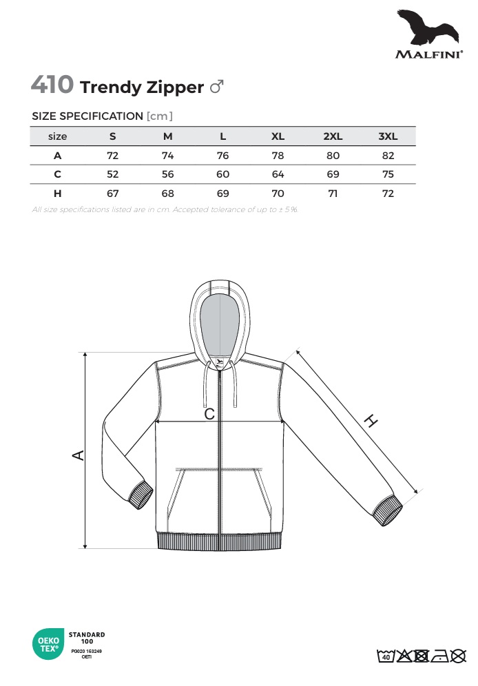 Mikina pánská Trendy Zipper