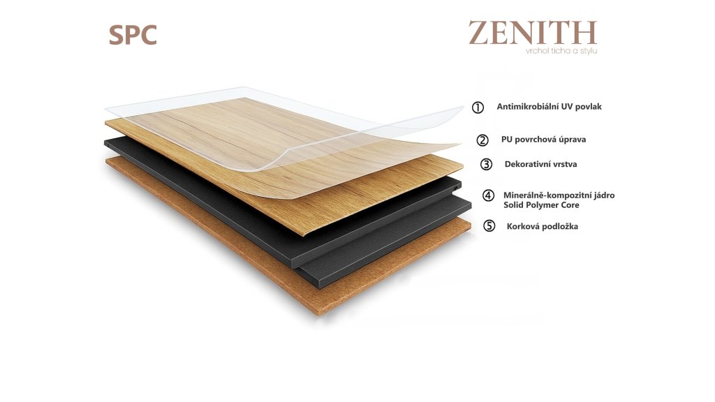 SPC vinylová podlaha Zenith Lunara 4,5 mm