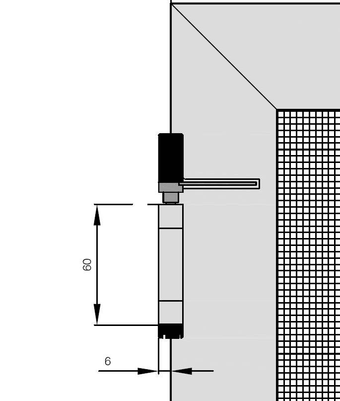 Samozavírací pant dveřní sítě
