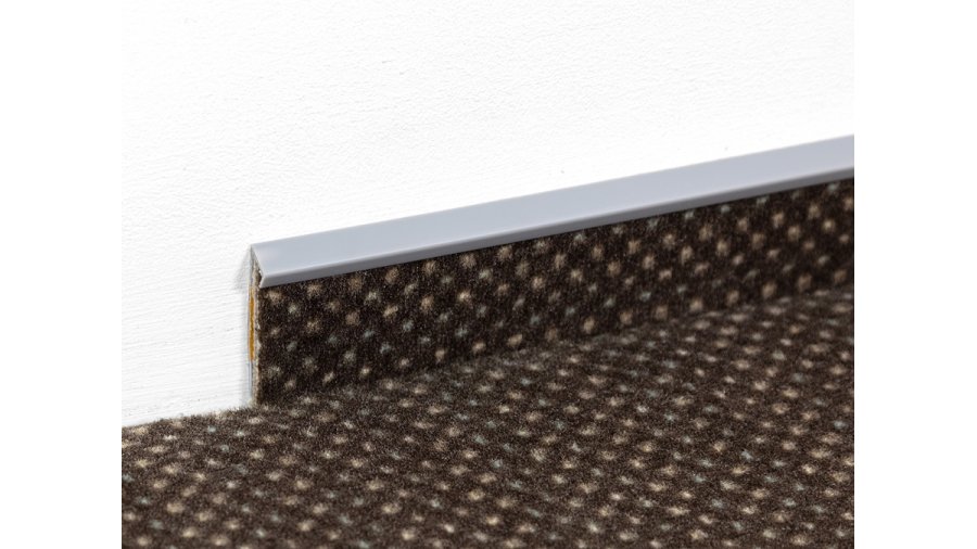 Kobercová soklová lišta – Šedá 207, 52 × 13 × 2500 mm