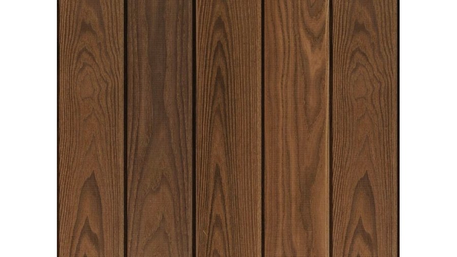 Terasové prkno Jasan Thermowood Clip 20 × 140 × 2700 mm – hladká strana