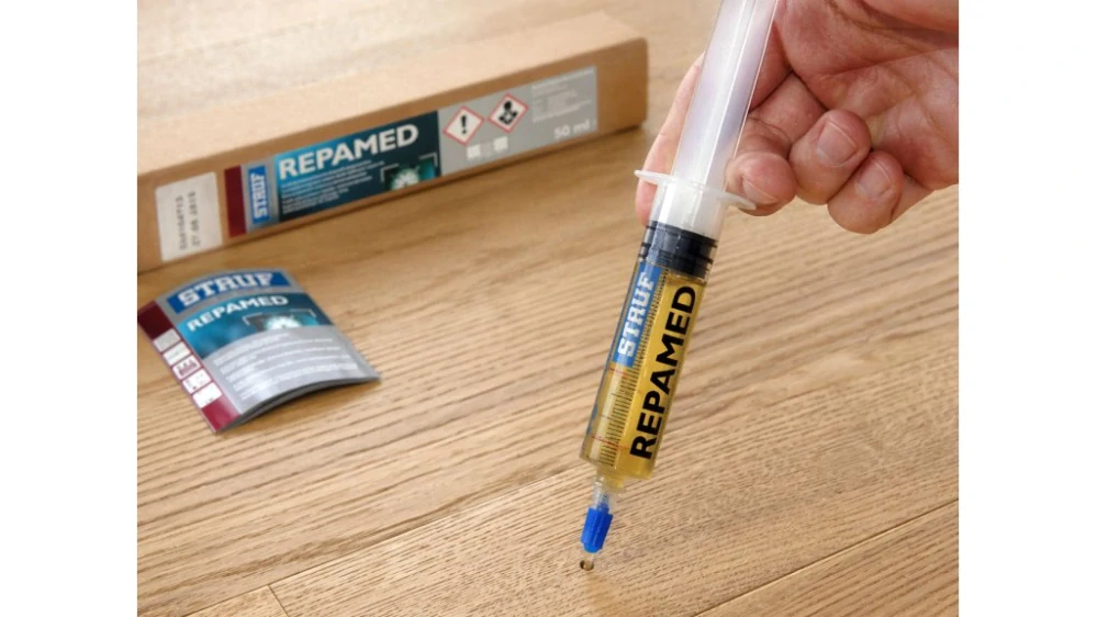 STAUF REPAMED – opravná sada pro dutá místa pod parketami, 50 ml