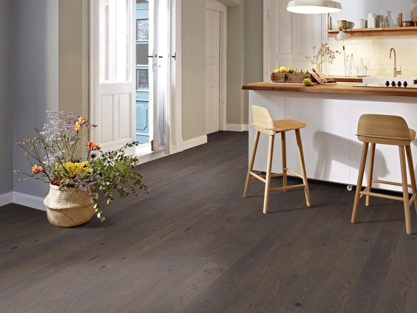 BOEN Dub Brown Jasper Vivo, prkno 138 mm 2V – olej Live Natural, 14 × 138 × 2200 mm