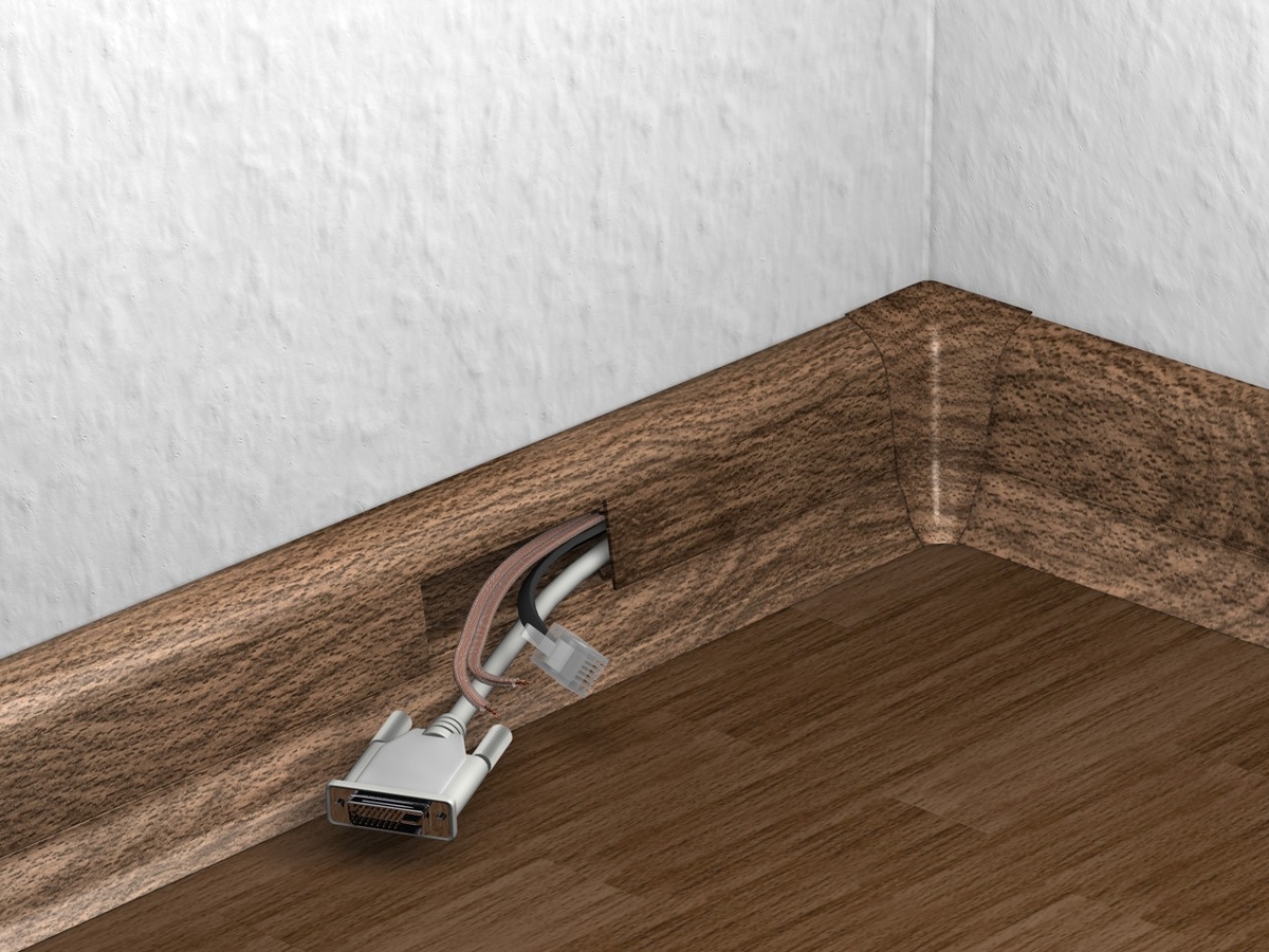 Soklová lišta pro kabely Döllken SLK 50 W472 Pekan Granit – 25 × 50 mm