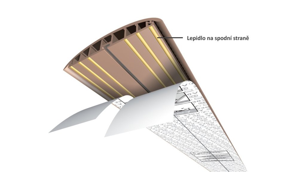 Přechodová lišta pro kabely Volta – Dub G3, 74 × 1000 mm
