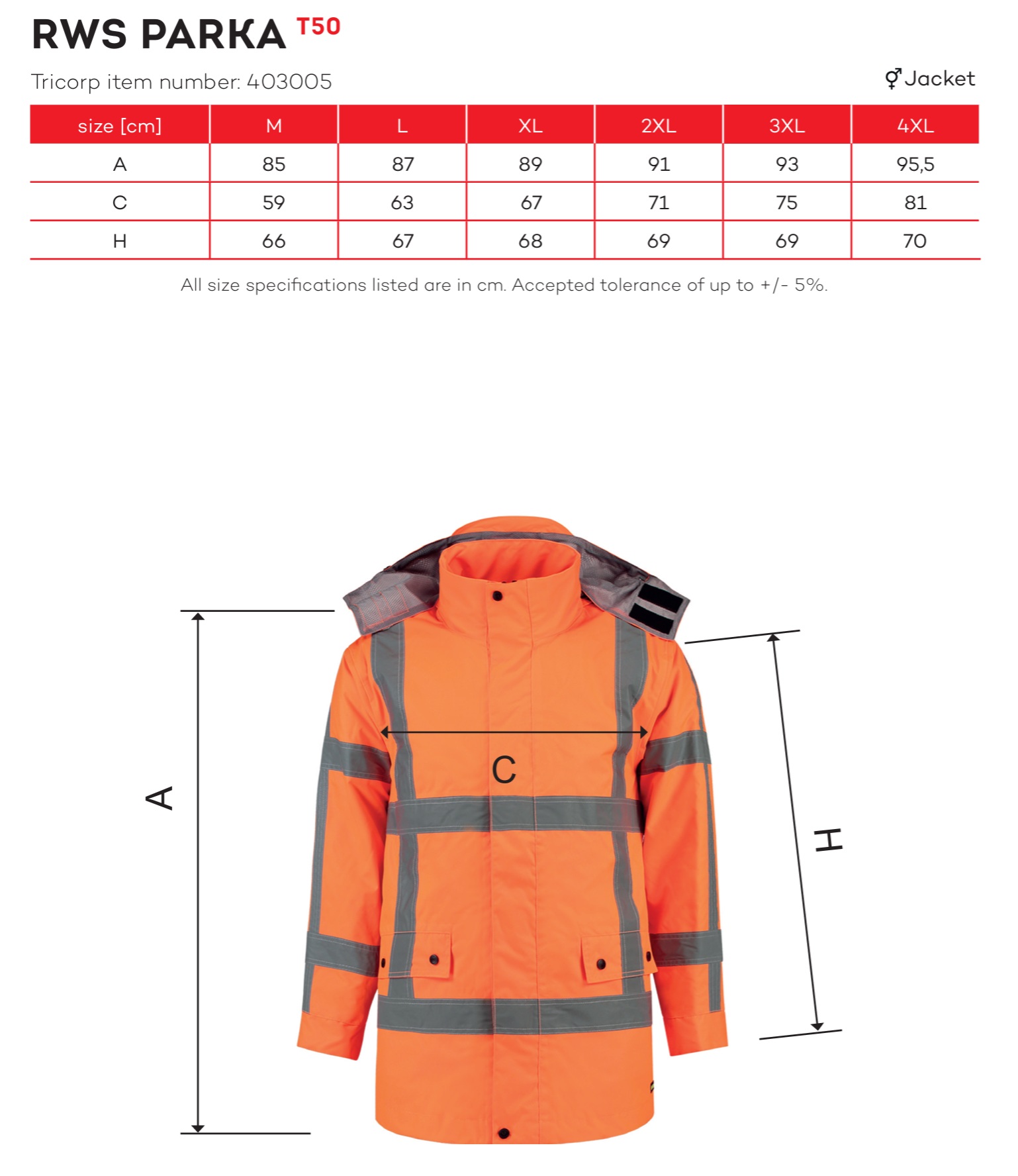 Pracovní bunda unisex RWS Parka