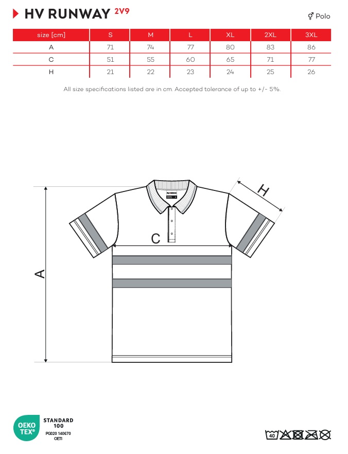 Polokošile unisex HV Runway