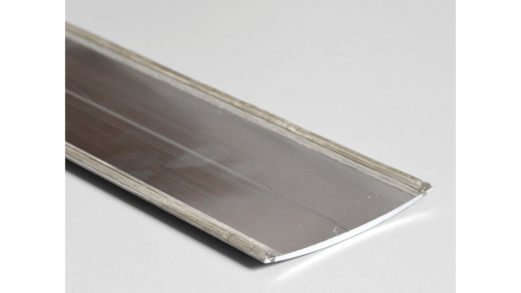 Přechodová lišta samolepicí oblá Profilteam – Inox E07 (elox) – 100 × 1000 mm