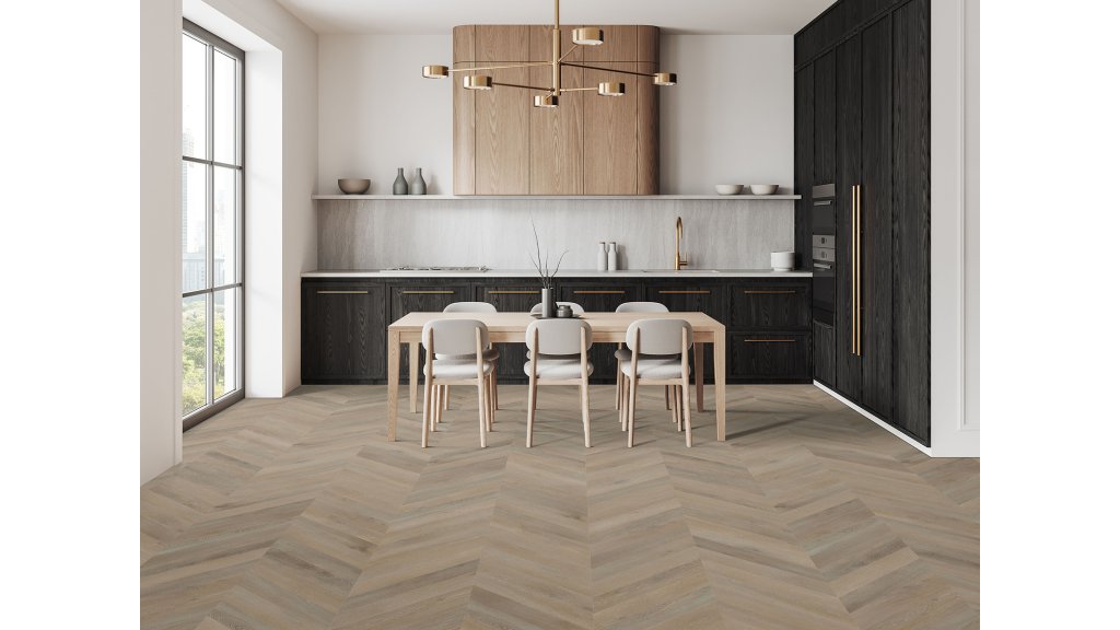 Vinylová podlaha lepená Aspecta Contours Chevron GD55 Bolsena