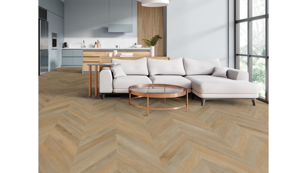 Vinylová plovoucí podlaha Aspecta Contour Isocore IC55 Chevron S Albano