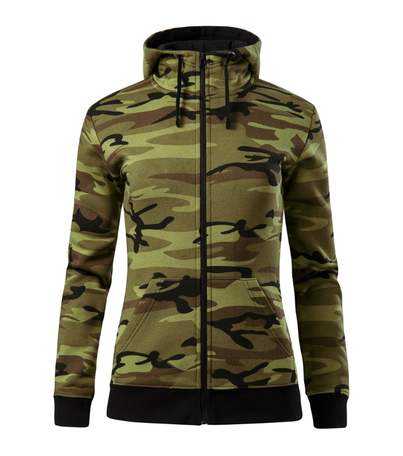 Mikina dámská Camo Zipper