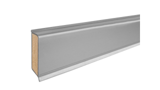 Jádrová soklová lišta CUBU flex life 40 – 1246 Platinsilber, 12,6 × 40 × 2500 mm