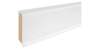 Jádrová soklová lišta CUBU flex life 60 – 1013 Bílá, 12,6 × 60 × 2500 mm